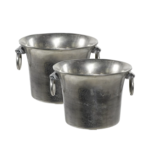 Ensemble de seaux à glace en métal cuivre antique 12L du fabricant indien Fêtes de bar de mariage-Vin bière pour refroidisseur de champagne pour occasions - Product Image 2