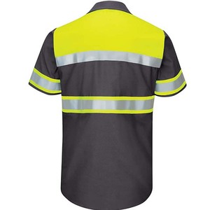 Custom Logo Safety Vest for Men High <b>Reflective</b> Polo Shirts Pocket Long Sleeve ANSI Class 1 EN ISO 20471 Class 2 Waterproof Work - Product Image 4