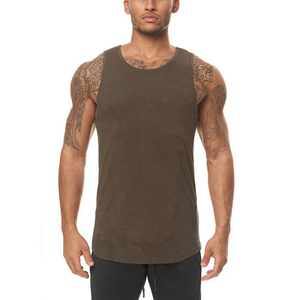 <b>Men's</b> Casual Sleeveless Muscle <b>Vest</b> Custom Fitness Workout Tank Tops Wholesale Cotton <b>Stringer</b> Gym Singlet Shirt - Product Image 6