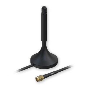 Teltonika 003R-00230 <b>WiFi</b> Antenna, Magnetic, 3dBi, 1.5m <b>Cable</b>, RP-SMA - Product Image 1