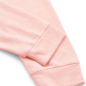 Sweat à capuche court en coton avec logo personnalisé pour femmes polaire blanc décontracté zippé haut court sweats à capuche courts du Pakistan - Product Image 3