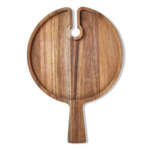 Regalos de boda de Navidad de la mejor calidad, plato de charcutería de madera giratoria de madera Natural, tablas redondas de bambú para queso y verduras - Product Image 1