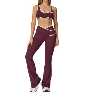 Ensemble de sport pour femme de qualité supérieure, meilleures ventes à l'exportation, comprenant un haut de soutien-gorge de sport et des leggings, idéal pour le yoga, l'entraînement et le fitness en salle de sport. - Product Image 1