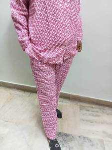 Conjunto de pijama de algodón indio hecho a mano para mujer ropa de salón con estampado de bloques de verano Conjunto de pijama personalizado para damas de honor invitados a la boda - Product Image 3