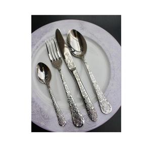 Cubiertos de lujo, fabricante indio, cuchara, tenedor, cuchillo, juego de cubiertos de acero inoxidable, cubiertos de plata personalizados para comer comidas - Product Image 4