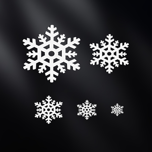 Décorations étoiles de Noël pour les fêtes d'hiver, scènes de neige, fenêtres et arbres - Product Image 5