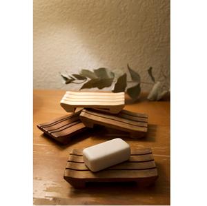 Jabonera de Bambú Sostenible, Antideslizante, Duradera y Ecológica, Accesorios de Baño - Product Image 1