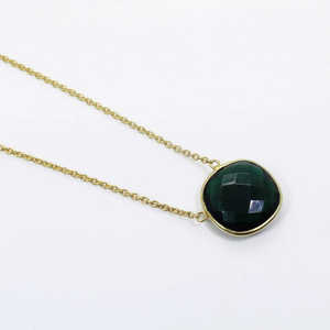 สร้อยโชคเกอร์925เงินสเตอร์ลิงพร้อมพลอย apatite ขนาด18X18มม. 7.26กรัม - Product Image 4