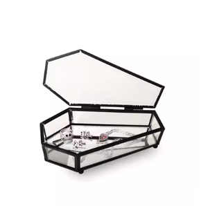 Boîtes à bijoux faites à la main avec boîte-cadeau de bijoux de conception moderne pour la décoration à la maison boîte à bijoux fournitures en gros par fournisseur indien - Product Image 1