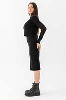 Prendas de punto especiales para mujer Estilo de dos piezas Suéter de manga larga Correa Vestido interior Ajuste cómodo Oficina, Traje de punto diario
