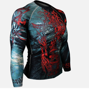 Camisa de baño de tela reciclada respetuosa con el medio ambiente con impresión personalizada - Product Image 5