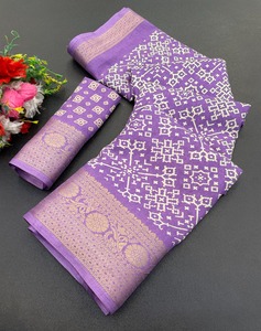 Blusa exclusiva de Sari de seda Dola más vendida, Ropa Étnica de moda para mujeres indias para fiesta nupcial, exportación, último diseño de Boutique - Product Image 2