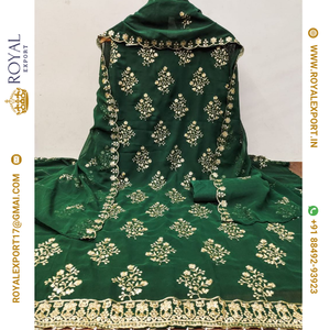 Nueva tela Georgette de uso diario con material de vestido de trabajo de secuencia con encaje Jalar - Product Image 2