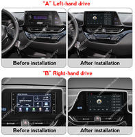 NaviFly Radio Mobil Android Terbaru dengan Kontrol Android, 4G LTE, DSP, DVR, TRMS untuk Toyota C-HR 2016-2020 dengan Car Play dan Android Auto