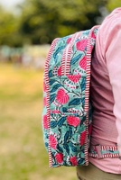 Indiase Handgemaakte Bohemian Katoenen Gewatteerde Rugzak-Milieuvriendelijke Zomerreisschoudertas Tiener Schoolrugzak