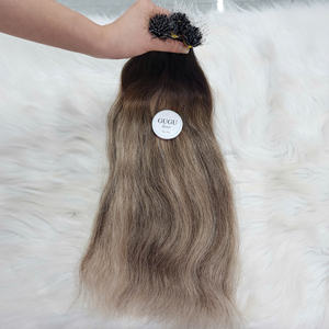 Extensiones de Cabello Humano Virgen Vietnamita con Punta Nano, Ondulado Natural, Color con Mechas, Paquete de 100 Gramos - Product Image 4