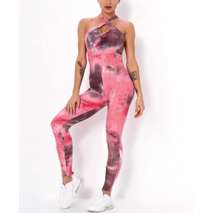 Ensemble de Yoga 1 pièce de haute qualité pour femmes, vêtements de sport personnalisés pour femmes avec logo sur la taille devant, nouveau style sans manches - Product Image 5