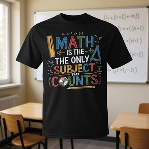 T-shirt humoristique pour mathématiciens et professeurs de mathématiques – Vêtement promotionnel sur le thème des mathématiques - Product Image 3
