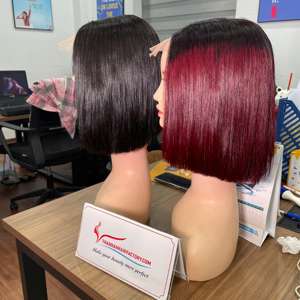 Peluca con cierre de encaje para extensiones de pelo vietnamita, superventa, precio al por mayor, sin desprendimiento de muchos colores - Product Image 4