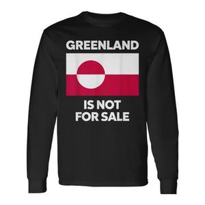 Maglietta promozionale a maniche lunghe Greenland Is Not for Sale - Product Image 1