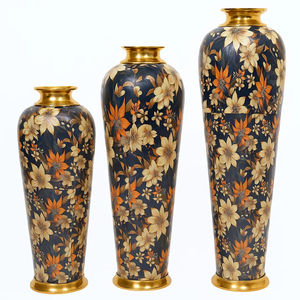 Florero floral de piso Art Deco de aluminio hecho a mano de alta calidad para bodas ecológico - Product Image 1