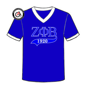 Zeta phi Beta soror เสื้อผ้าสตรีเสื้อแขนสั้นแฟชั่นสำหรับทุกเพศเสื้อคอวีสำหรับผู้หญิง - Product Image 3