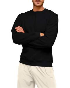 Sudadera de Forro Polar para Hombre The GYM PEOPLE, Cuello Redondo, Corte Regular, Suave, Bordada, de Secado Rápido, 100% Algodón, Invierno, 380gsm - Product Image 6