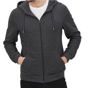 Sudaderas con capucha y cremallera con logotipo personalizado para hombre, sudaderas 100% de algodón de talla grande con cremallera completa y peso pesado para niños, diseño transpirable para invierno - Product Image 1