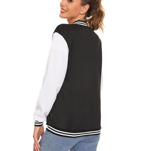 Veste universitaire courte pour femmes Confortable et à séchage rapide Matériau en coton respirant OEM Design à la mode Bas quantité minimale de commande à vendre - Product Image 2