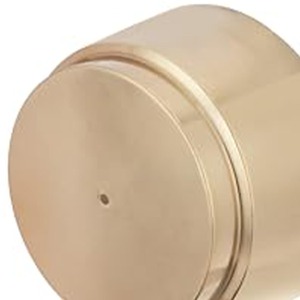 Juego Moderno de 2 Macetas Metálicas Doradas con Base para Plantas, Decoración Elegante para Interiores y Balcones - Product Image 5