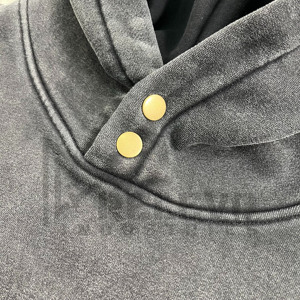 Sweat à capuche en molleton 100 % coton pour homme, haute qualité, délavage acide, logo personnalisé, respirant, anti-rétrécissement, best-seller, prix raisonnable - Product Image 4