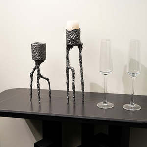 modern <b>candle</b> stand for home decor handcrafted metal <b>candle</b> holder perfect for enhancing living room dining and bedroom - Product Image 6