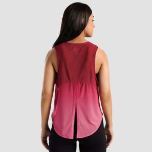 Vital Breathable Red Knitted Fabric <b>Top</b> with <b>Mesh</b> Cover Comfortable and Responsive - Product Image 2