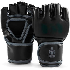 Guantes de MMA de Cuero de Alta Calidad al por Mayor, Correa de Muñeca Ajustable, Absorción de Humedad, Logotipo Personalizado para Artes Marciales - Product Image 2