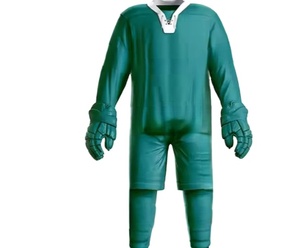Professional Custom High Quality Breathable Printed Ice Hockey Uniforms Short Sleeves 100% Polyester Mesh Fabric New Fashion - Product Image 5