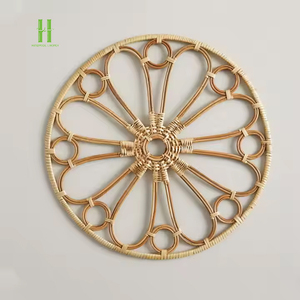 New Arrival Hot xu hướng mây sạc tấm Boho mây placemat OEM nóng bán placemat wicker sạc tấm từ Việt Nam - Product Image 6