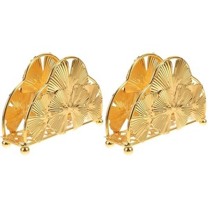 Modern Gold Ginkgo Leaf Design <b>Napkin</b> <b>Holder</b> For Living room Kitchen Bedroom Dining Table Coffee Table Tissue <b>Holder</b> Handmade - Product Image 3