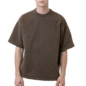 Camiseta de algodón 100% para hombre, Camiseta holgada estampada, venta al por mayor, camiseta sencilla de verano para hombre, camisetas de algodón de alta calidad - Product Image 1