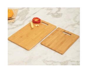 Elegante y moderna tabla de cortar de madera de acacia que funciona como un plato para servir postres de queso y panes artesanales - Product Image 1
