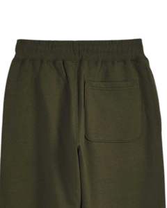 ชุดวอร์มผ้าฟลีซสีเขียวมะกอกสำหรับทุกเพศชุดมีฮู้ดและกางเกงจ๊อกกิ้งแบบธรรมดาเครื่องแต่งกายสองชิ้นใส่ลำลองเอวยางยืด OEM - Product Image 6