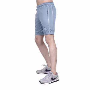 Shorts de sport 100% polyester avec cordon de serrage taille haute XS pour l'entraînement estival gris - Product Image 4