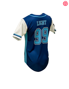 Maillot de baseball et softball personnalisé de haute qualité, col rond, entièrement boutonné, sublimation, manches respirantes, 100 % polyester, unisexe - Product Image 2