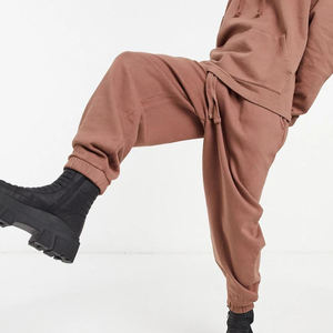 Survêtement à capuche épais et écologique personnalisable pour hommes Joggers en coton mélangé Sweatshirts à poignets côtelés Polaire uni Coupe-vent - Product Image 3