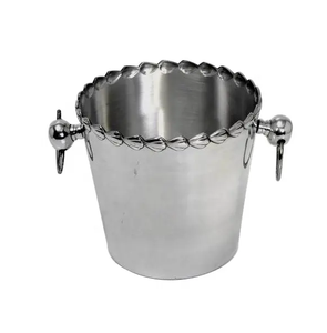 Cubo de hielo de aluminio de nuevo diseño Cubo de hielo de forma redonda de Calidad exclusiva para uso en restaurante de hotel Más vendido - Product Image 4