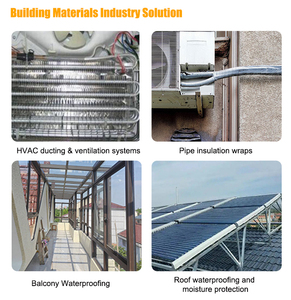 Ruban adhésif en aluminium métallisé EONBON personnalisé, film métallisé, ruban adhésif pour l'étanchéité et l'isolation des tuyaux <span class=keywords><strong>de</strong></span> CVC - Product Image 3
