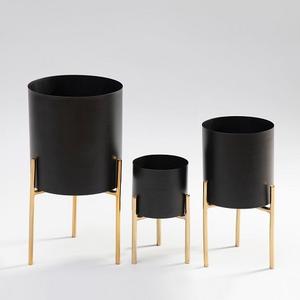 Clásico de conjunto de 3 macetas y jardineras para casa jardín macetas forma redonda Multi color elegante jardín Macetas - Product Image 6