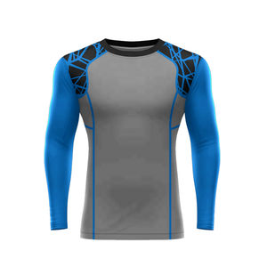 เสื้อป้องกันผื่น UPF50แขนยาวสำหรับผู้ชายระบายอากาศได้ดีแห้งเร็ว - Product Image 6