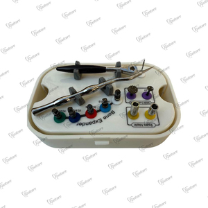 Ensemble d'instruments chirurgicaux dentaires autoclavables de qualité supérieure, implants universels, kit d'expansion osseuse pour implants, ciseau, dans une boîte en plastique - Product Image 5