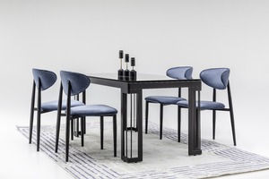 ชุดโต๊ะอาหารสแตนเลสแบบปรับเปลี่ยนได้ ดีไซน์หรูหราทันสมัย เหมาะสำหรับใช้ในบ้าน อพาร์ทเมนต์ โรงแรม และวิลล่า - Product Image 2