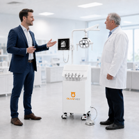 Clinique vétérinaire mobile Olivevet, machine de nettoyage dentaire, unité dentaire portable vétérinaire avec compresseur d'air